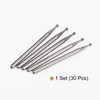 sourcing map 30pcs Diamond Grinding Burrs Carving Bits 2mm Ball