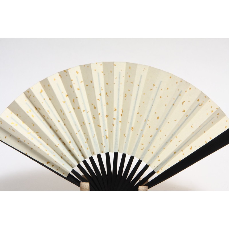 Hasegawa Kyoto Fan, Decorative Fan, Black Dyed Bone Fan Stand,