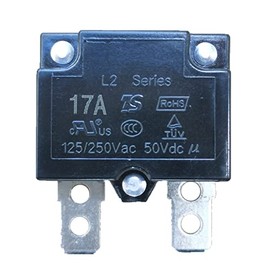 2Pcs 17A 125/250Vac 50Vdc Automatic Reset Relay Fuse Therma Switch Circuit Breaker Current Overload Protector Children Ride On Toy Car Accessories