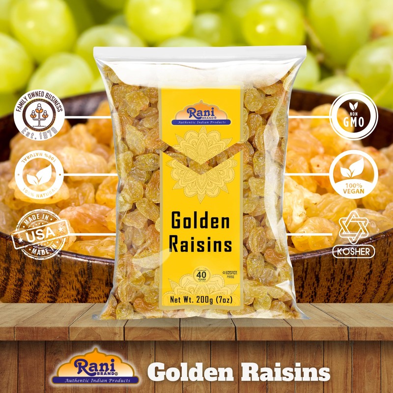 Rani Golden Raisins 7oz (200g) ~ All Natural | Gluten