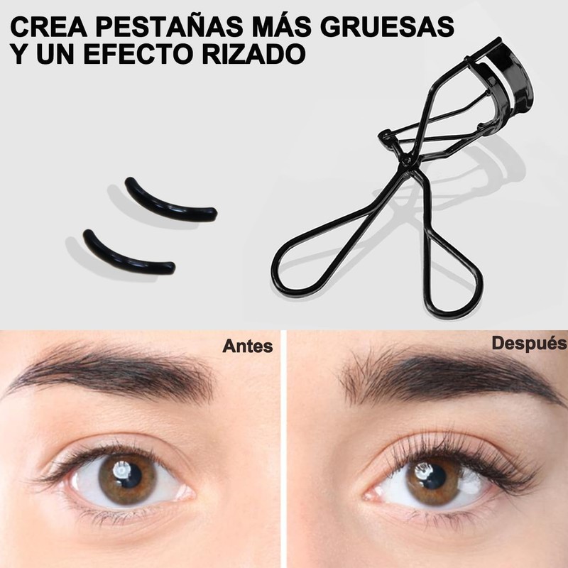 Lumbor37 Rizador de Pestañas para Mujer, Enchinador de Pestañas, Rizador