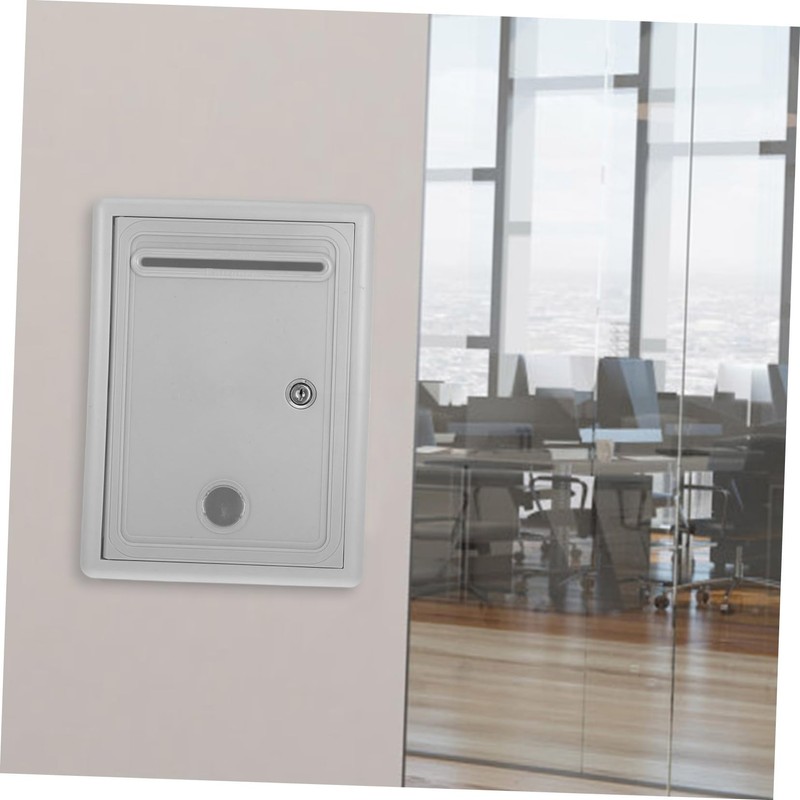 SHOWERORO Wall-mounted Lockable Donation Box Suggestion Box Slot Lock Locks