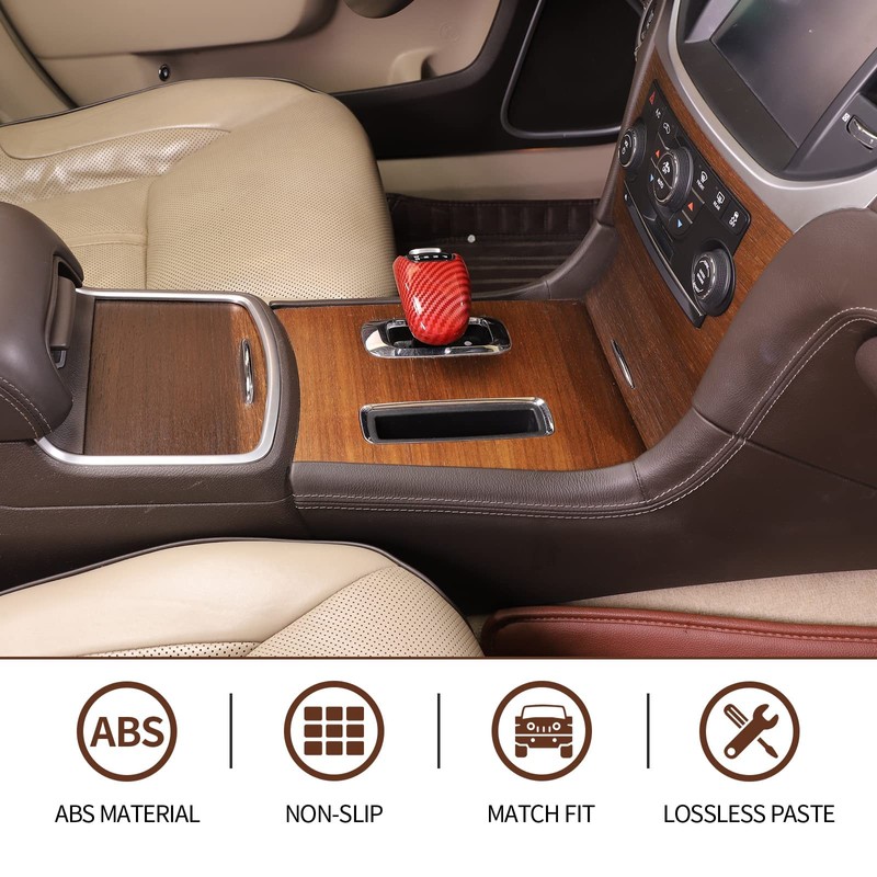 CheroCar Gear Shift Knob Cover Stick Shifter Cap Cover Frame