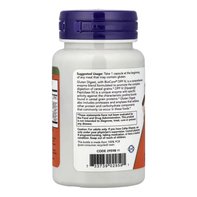 Gluten digest enzimas digestivas Biocore procesamiento de protenas en cereales