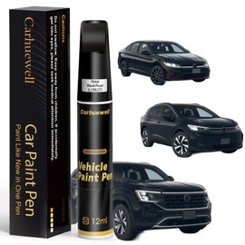 (LC9X/2T Deep Black Pearl Touch Up Paint Compatible with Volkswagen, Exact Match Car Paint Pen Automotive Scratch Repair Remover Kit Quick & Easy Solution for Vehicle Chips and Nicks