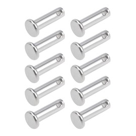 METALLIXITY 10pcs 5mmx16mm Single Hole Flat Head 304 Stainless Steel Fastener Pin Metal Device Furniture Installation Industrial DIY