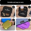 roygra Rolling Tray, Metal Matte Decorative Tray with PVC Soft