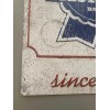 Pabst Blue Ribbon PBR Beer nostalgic metal tacker tin sign