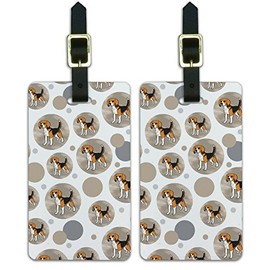 Graphics & More Luggage Suitcase Carry-on Id Tags-Dog Puppy-Beagle, White