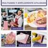 UOUOU Rollo de Toallas de Microfibra, Paquete de 50, Rollo