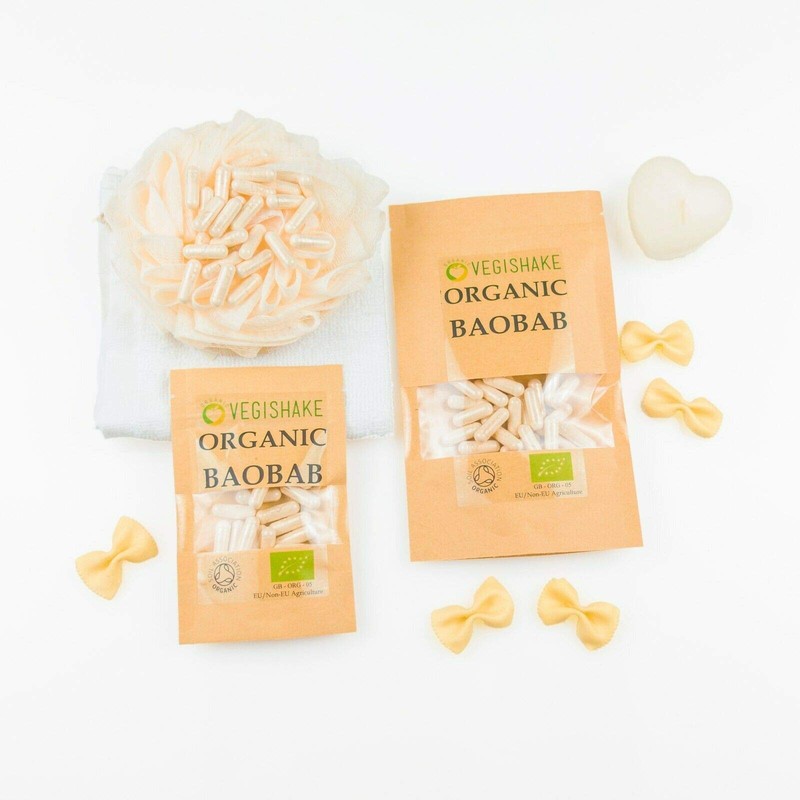 vegishake Organic Baobab HPMC Capsule 800mg Supplements Vitamin C Digestion