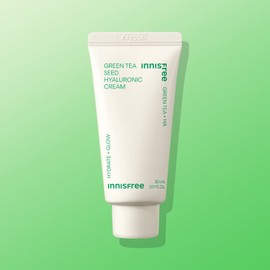 innisfree [여행용 사이즈] 이니스프리 그린티 씨드 히알루론산 수분크림 / 진정 보습 속건조 화잘먹 30ml, 1개