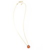 Hessonite Garnet Gemstone Heart shaped Drop Pendant Gold Plated Brass