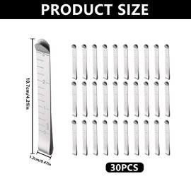 30 Pcs Hemming Clips Stainless Steel Sewing Clips, Metal Measurement Ruler Quilting Sewing Supplies Hemming tools for Fabric Pinning Quilting Marking Accessories Trouser Hem Clipss, Hem Marker Tool
