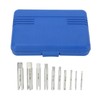 10Pcs Screw Tap Extractor Set Quenched Alloy Steel Broken Screw