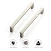 Ravinte 10 Pack Solid 5 Inch Square Cabinet Handles -