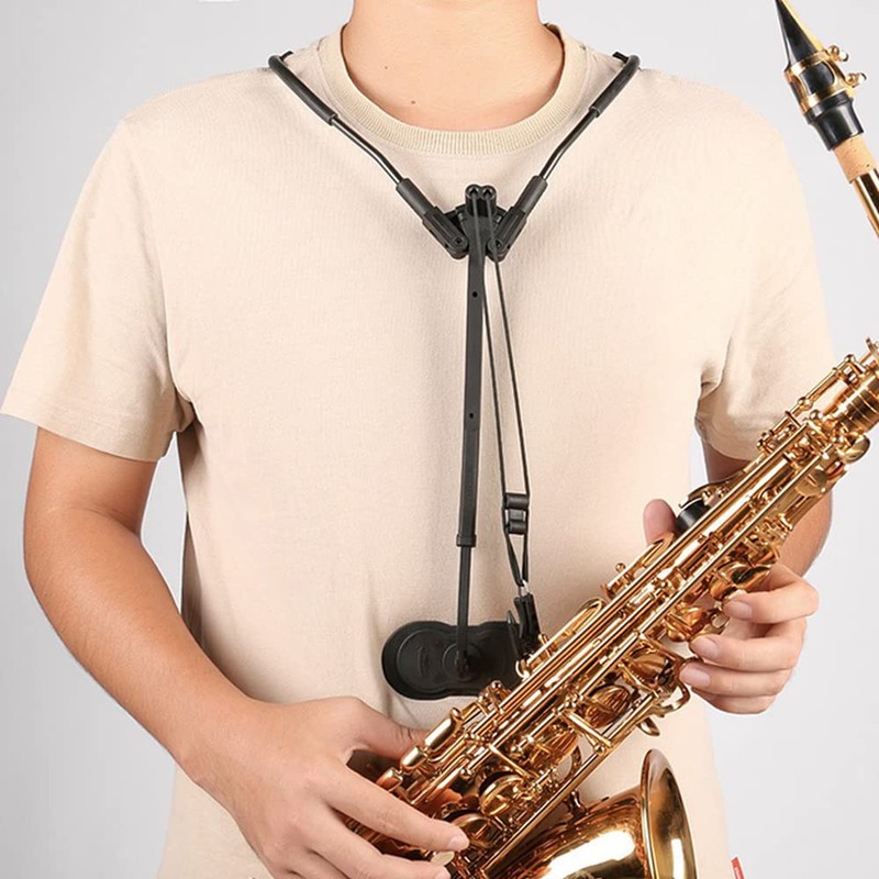 N / B Generic Saxophone Shoulder Harness, Comfortable Saxophone Neck