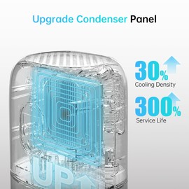 PHILODECO 35 OZ Dehumidifiers for Home(280 sq.ft), Ultra Quiet 25 dB for Bedroom & Bathroom with Auto Shut Off, Small Dehumidifiers for Closet, RV & Basement, 7 Colors LED Light, Black