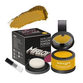 MIFELOY Invisible Roots Powder, Men Waterproof Hairline Powder, Women Instant Effect Concealer for Hair Thickening, Hair Cover for Root, Concealing Thin Areas, Bald Grey, Blonde