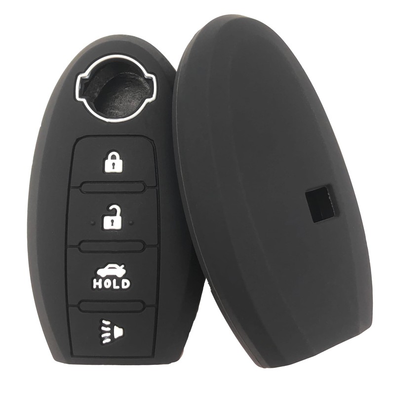 Silicone Rubber Key Fob Cover Compatible with 2007-2019 Nissan 350Z