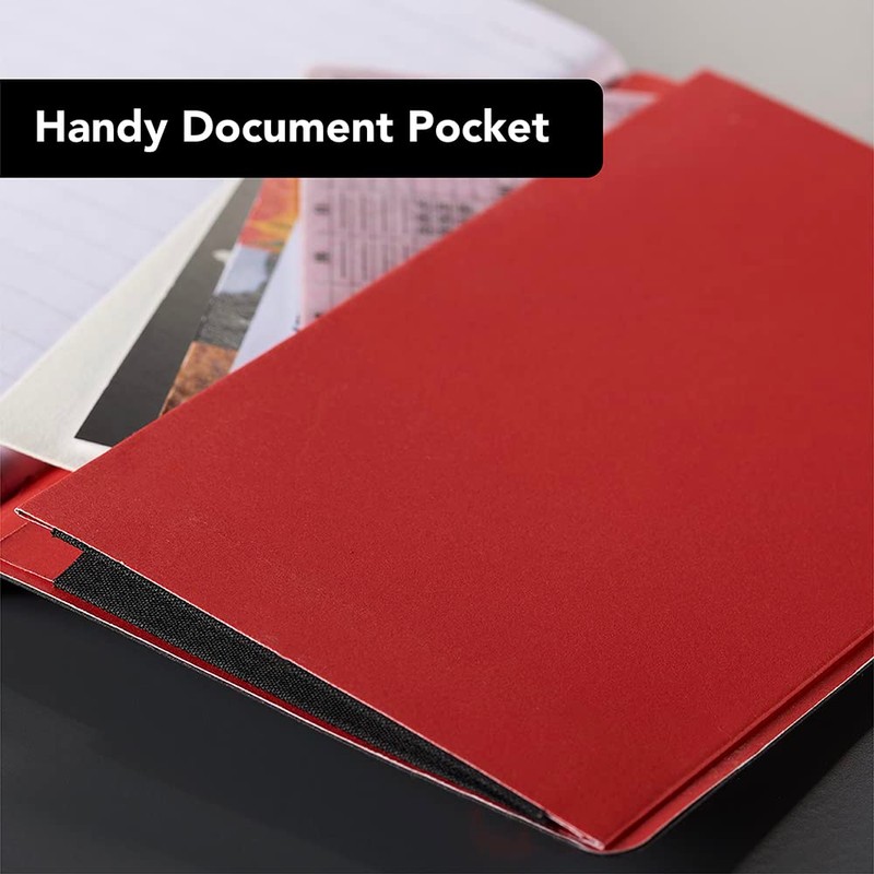 Black n' Red A6 Soft Cover Journal - Ruled with
