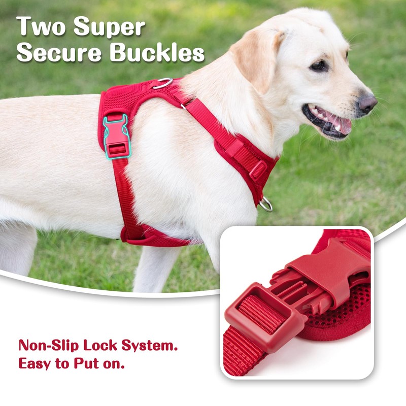 Sunraymascota No Pull Dog Harness Escape Proof, Adjustable Mesh Puppy