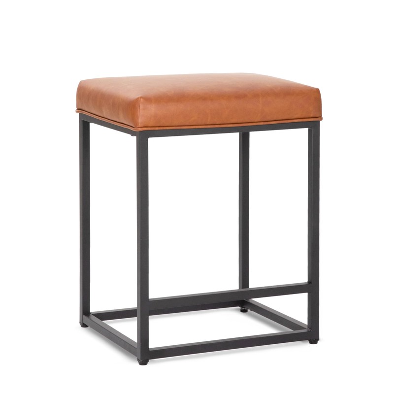 PHI VILLA Brown Bar Stools Set of 3-24 inch Counter