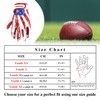 HANDLANDY Youth Football Gloves, High Tack Silicone Grip Kids Flag