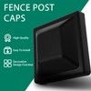 16 PCS Plastic Fence Post Caps, Black Fence Post Caps