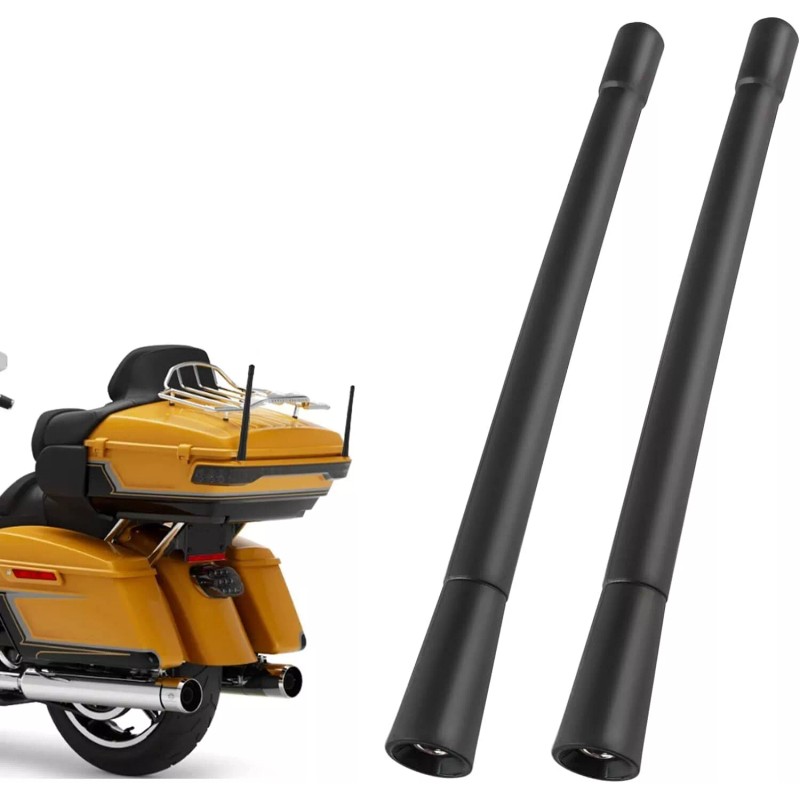 JDMON 2Pack 7" Motorcycle Short Antenna For Harley Davidson 1989-2022
