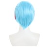 Miccostumes Unisex Wig, Anime Cosplay Wig, Popular, Short, Red Blew
