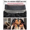 Alionly Hidden Strap 360 Glueless Lace Front Wigs 100% Human