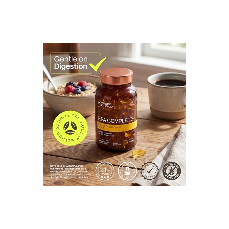 Advanced Trichology EFA Completo con Óptima Omega 3 6 9