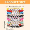 11 Pcs Friendship Bracelets,Colorful Bohemian Style Letter Bracelets for Women