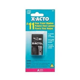 X-Acto 411#11 Classic Fine Point Blades with Safety Dispenser 15/Dispenser