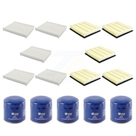 PUR 5x Air + 5x Cabin + 5x Engine Oil Filter (15 Total) Kit Replacement For Ford F-350 Super Duty F-250 F-450 F-550 KFM-102759