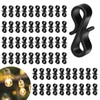 Gutter Hooks for Outdoor Lights, 120 Pcs Mini Plastic S