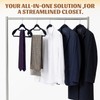 10 Pack Velvet Hangers, Wide Shoulder Heavy Duty Suit Hangers