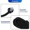 suruikei Rubber Cord 5 mm 15 m Black, Elastic Expander
