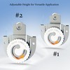 SongYung 8 PCS Closet Door Roller Kit, Sliding Wardrobe Closet