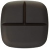 Yamanaka Lacquer Natural Keyaki Heathered Square Plate, Black & Brown