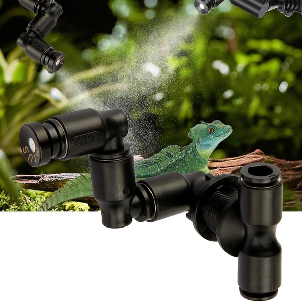 Guolich Reptile Fogger Mist Sprinkler Terrarium Accessories, Adjustable Pet Cooling