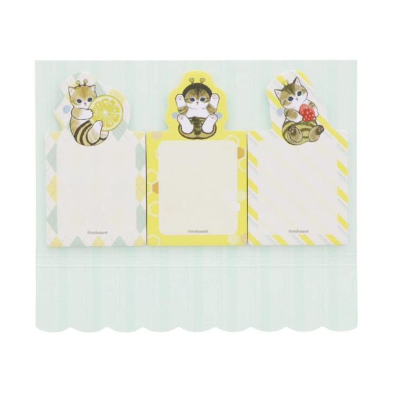 Sunstar Stationery Mofusand Sticky Notes, Die Cut, Bee Nyan, S2836858