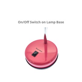 Innoteck Colour Adjustable Desk Lamp, Metal, 40 W, Pink