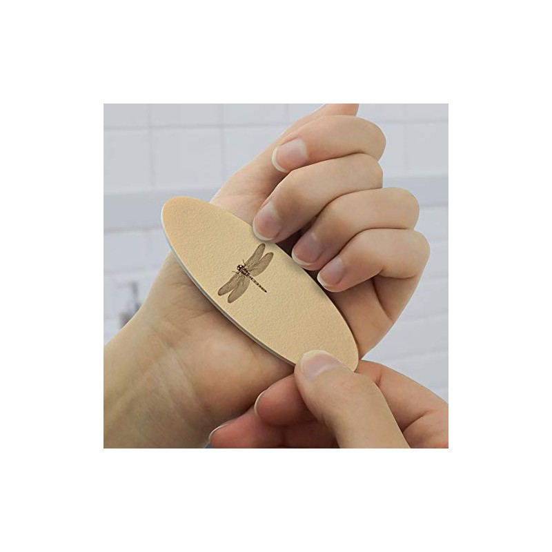 Dragonfly Vintage Insect Double-Sided Oval Nail File Emery Board Set