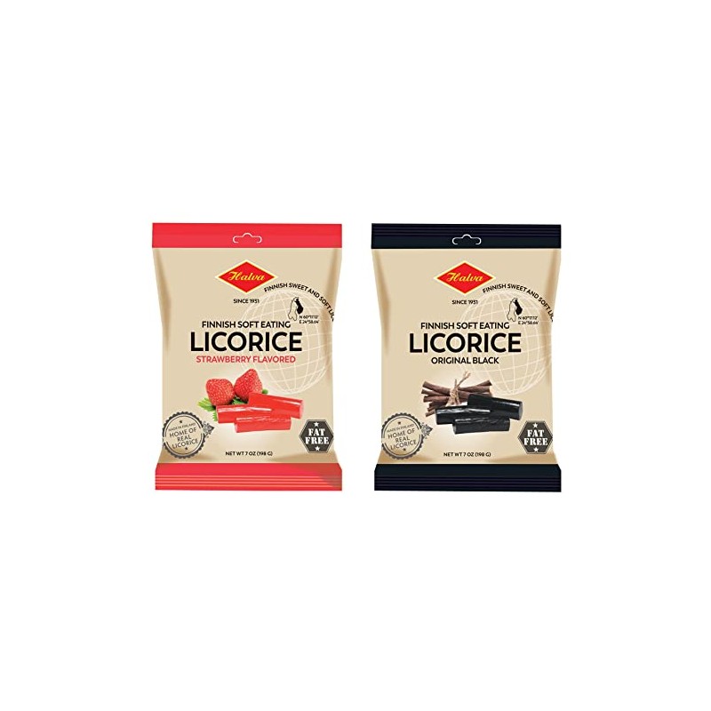Halva European Style Licorice - Finnish Sweet and Soft Eating