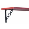John Sterling Scroll Style Decorative Shelf Bracket, 6-inch, Black, RP-0091-6BK