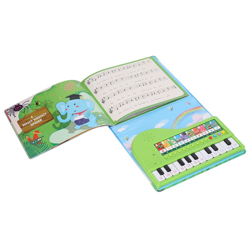 Piano Toy Book Educational Recording Function Kids Gift Toddler Musical