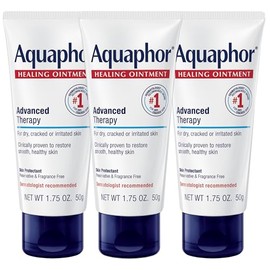 Aquaphor Healing Ointment - Protectant for Cracked Skin - Hands, Heels, Elbows, Lips - 1.75 oz. Tube (Pack of 3)