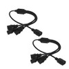3X C13 to C14 Three Way 3 in 1 Splitter